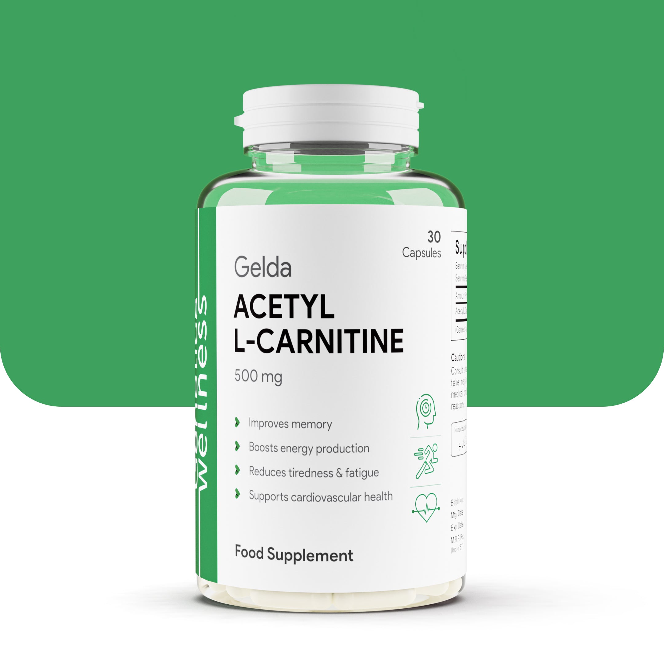 Gelda Acetyl L-carnitine - 500mg