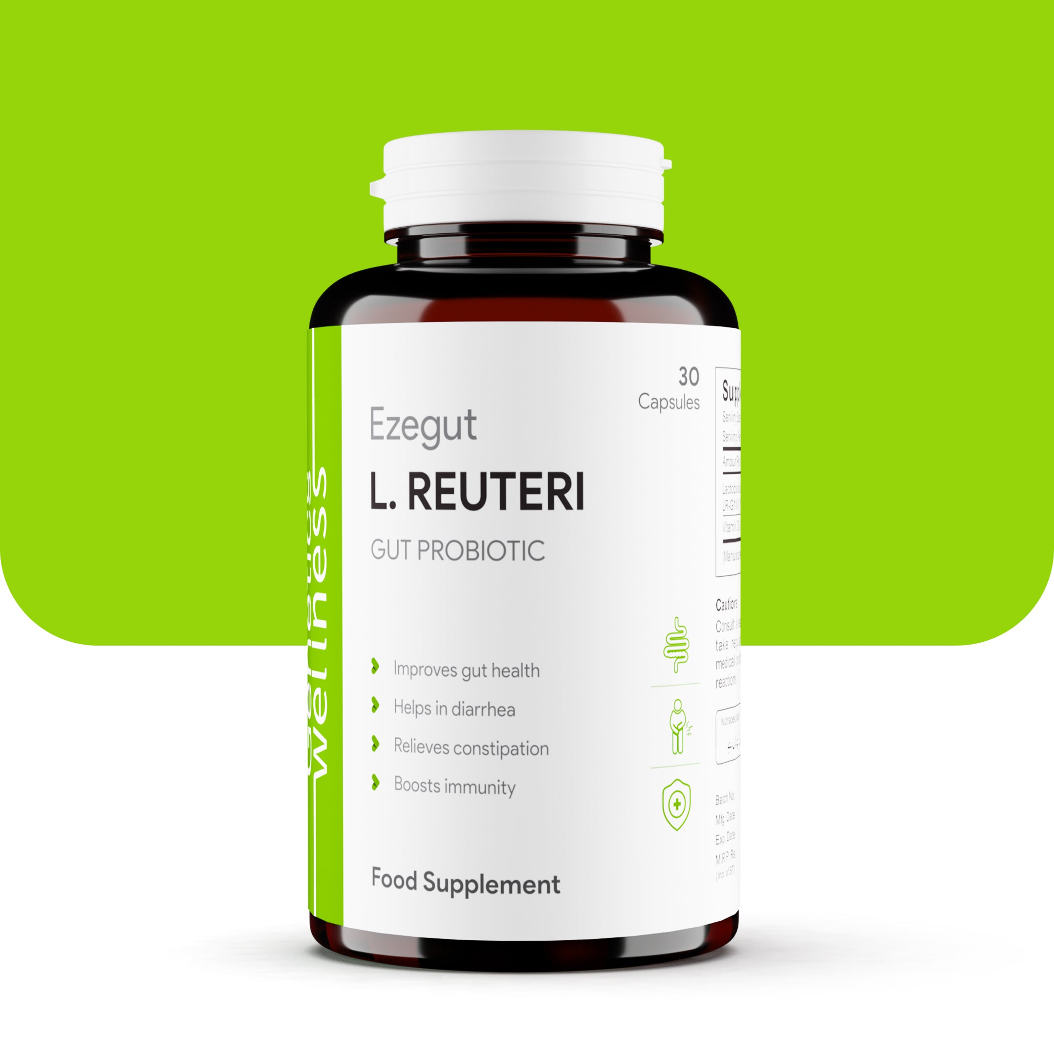 Ezegut - Probiotics for healthy digestive system, prevent constipation and diarrhea while boosting immunity