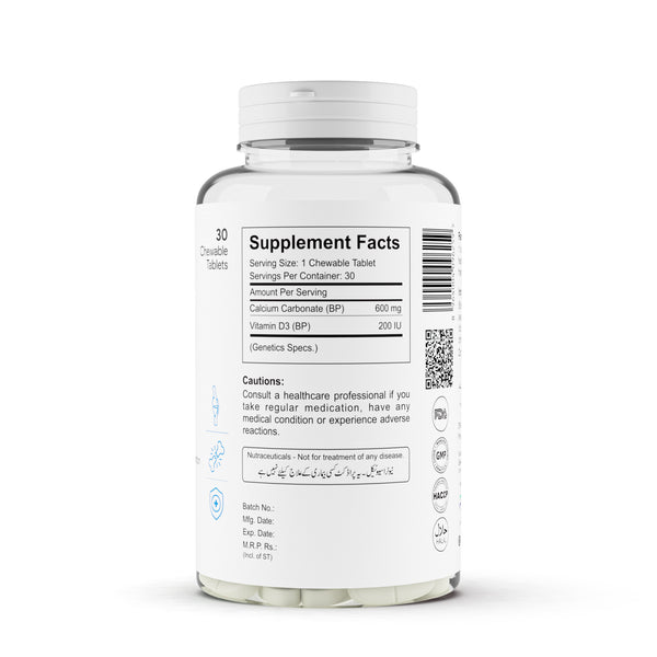 Eleca-D l Calcium & Vitamin D3 Tablets – Genetics Wellness