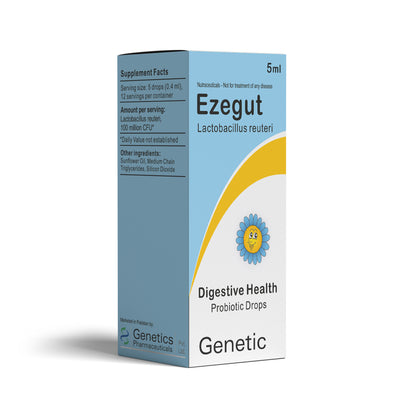L.Reuteri Gut Probiotic drops to help with diarrhea, relieve constipation and boost immunity in kids.