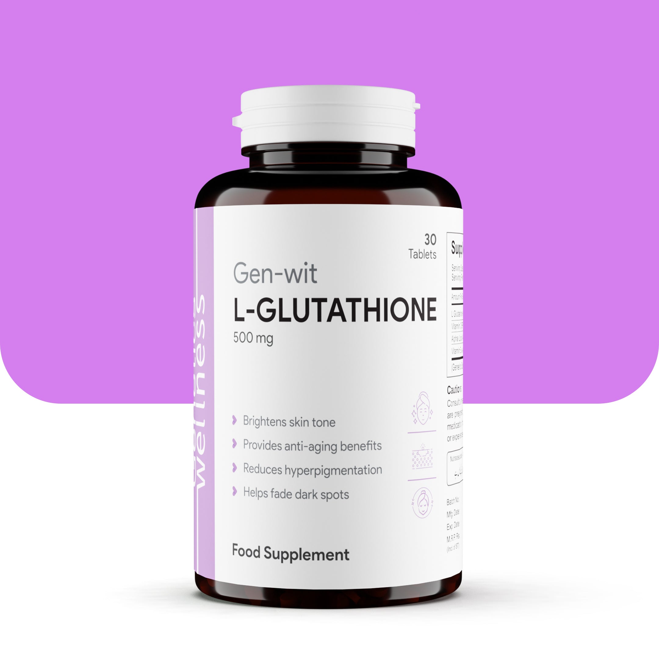 Gen-wit L-Gultathione 500mg
