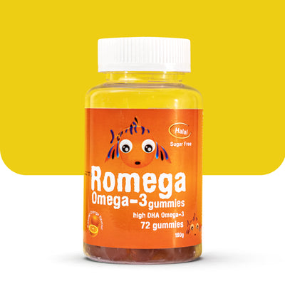 Omega-3 gummies for brain function, strengthen immunity and boost memory. 