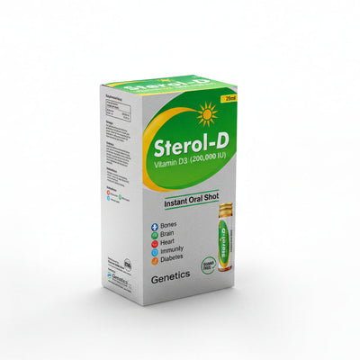 Sterol-D Oral Shot for vitamin D supplementation, bone health, calcium absorption, and immune support