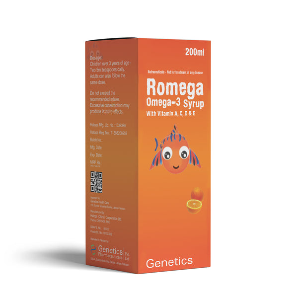 Romega Syrup - Omega 3 Fish Oil Syrup for Kids – Genetics Wellness