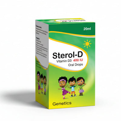 Vitamin D drops for the development of bone and teeth and boosting immunity 